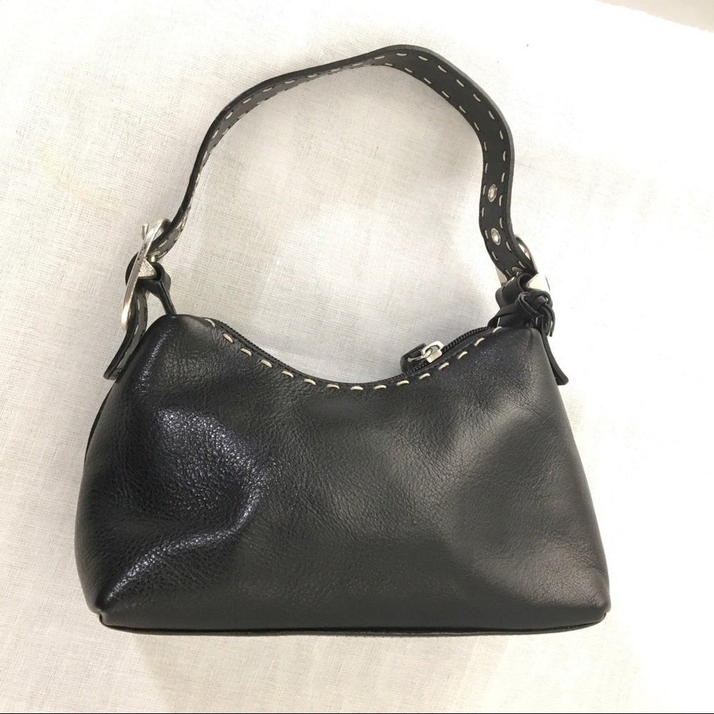 El Portal Black Leather Bag